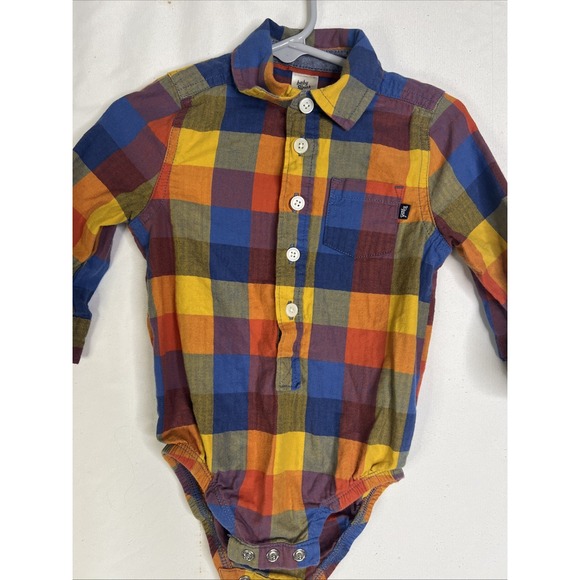 Baby B'Gosh Plaid One Piece Size 12-18M #2187 - Picture 1 of 9
